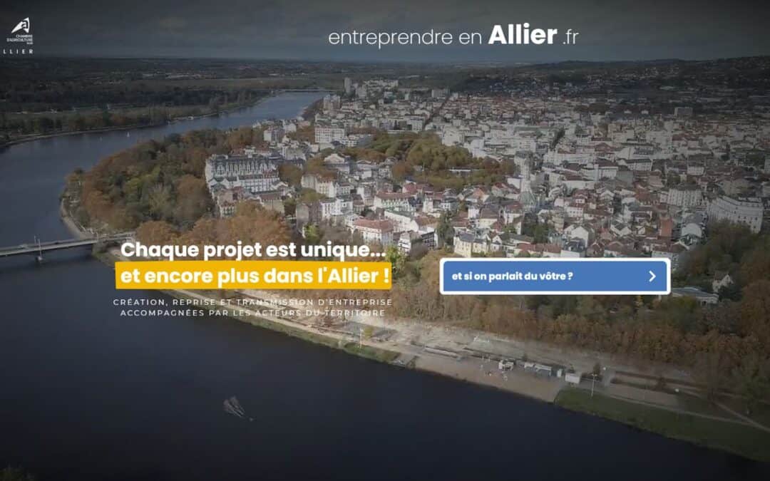 Web | Entreprendre en Allier.fr – Refonte de site