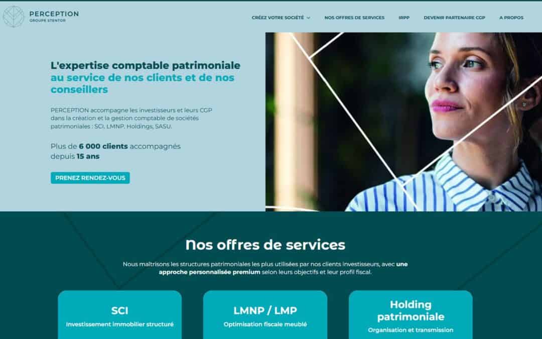 Web | Refonte de myperception.fr — 8 ans de partenariat avec le Groupe Stentor